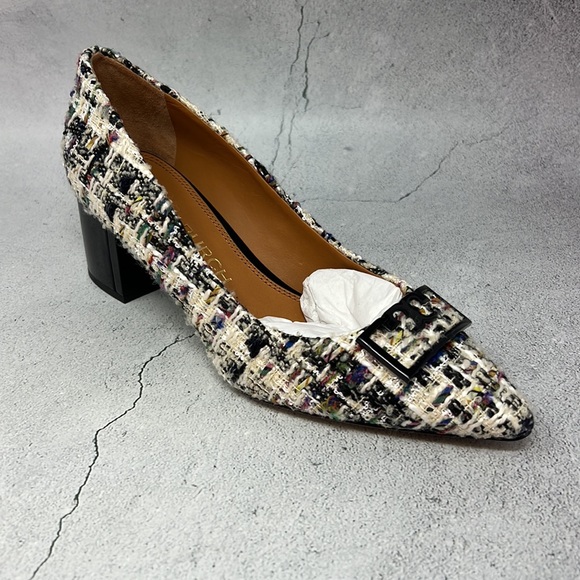 Tory Burch NWOT Gigi Tweed Pointy Toe Pump. - Picture 10 of 15